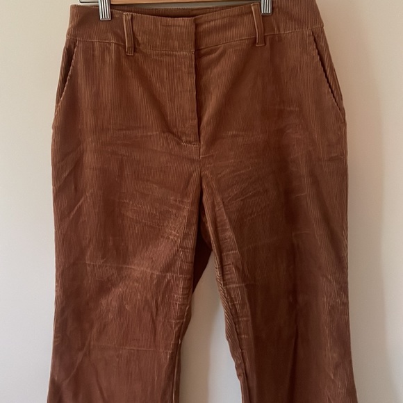 Boden High Waisted Corduroy Flare Leg Pants, size 8P - Picture 2 of 12